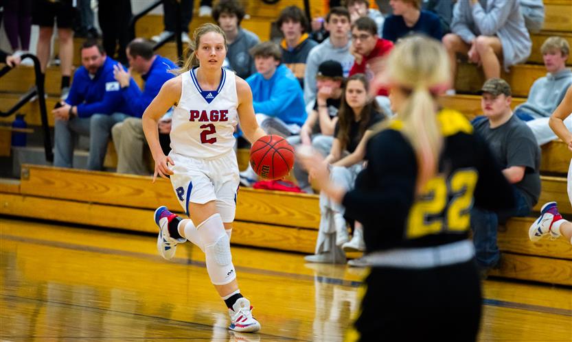 Page High girls basketball plays against Fairview High basketball team